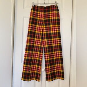 1970s Bobbie Brooks Plaid Pants